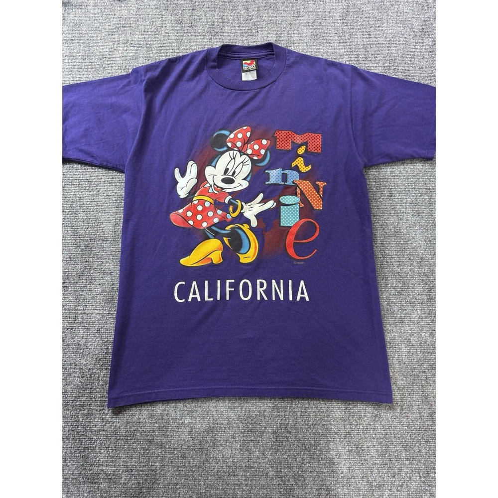 Vintage 90s Disney California T-Shirt Velva Sheen USA Minnie  Medium